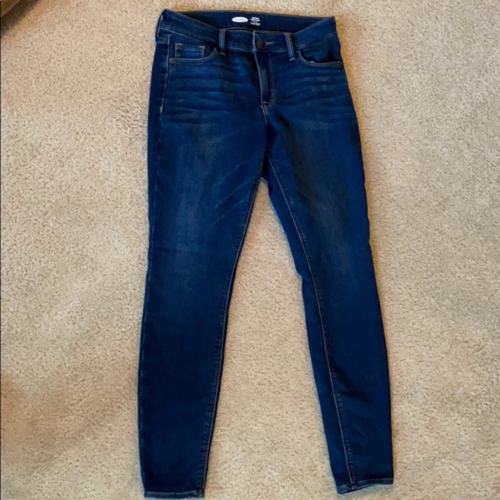 Old navy rockstar skinny jeans, fleece lined